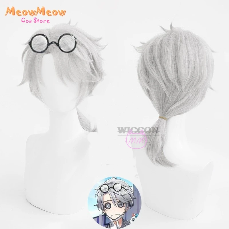 Identity V Anime Game Aesop Carl Cosplay Costume Embalmer Fifth Anniversary Limit Wig White Cost Uniform Man Woman Party Suit