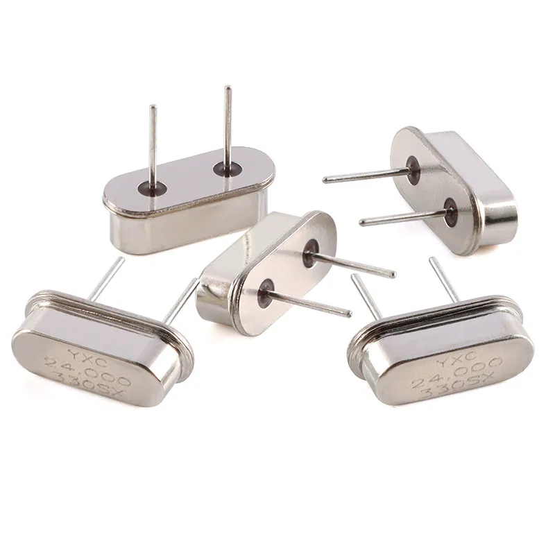 Original and genuine, in-line passive crystal oscillator/HC-49US 24MHz 20ppm 20PF H1SCOS-SUG-24M 10PCS