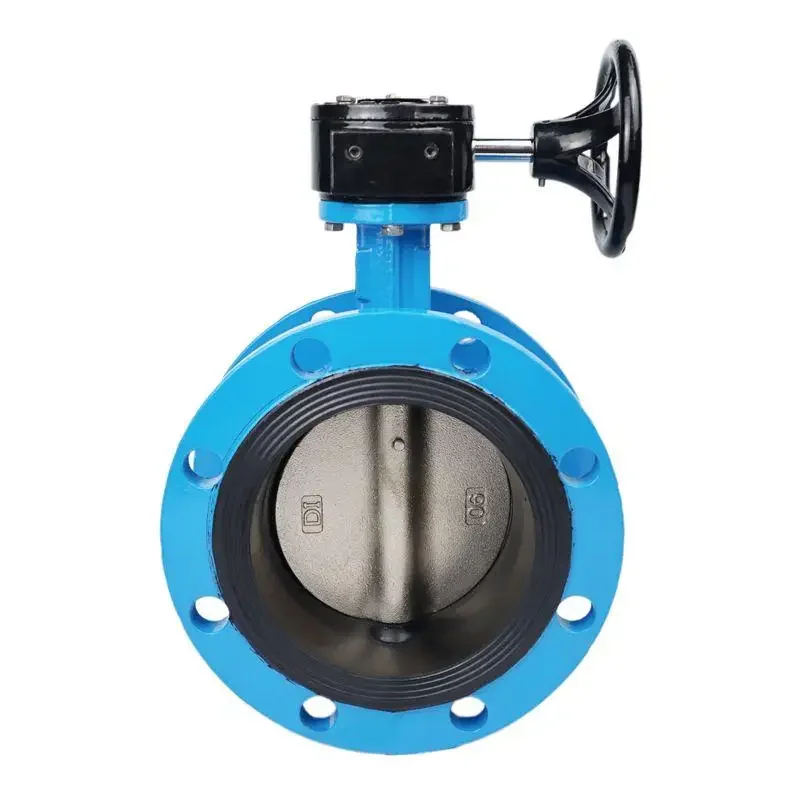 Shanghai Lianggong Valve Tanggu Quanggong Turbine Flange Butterfly Valve D341X-16Q Nodular Soft Seal