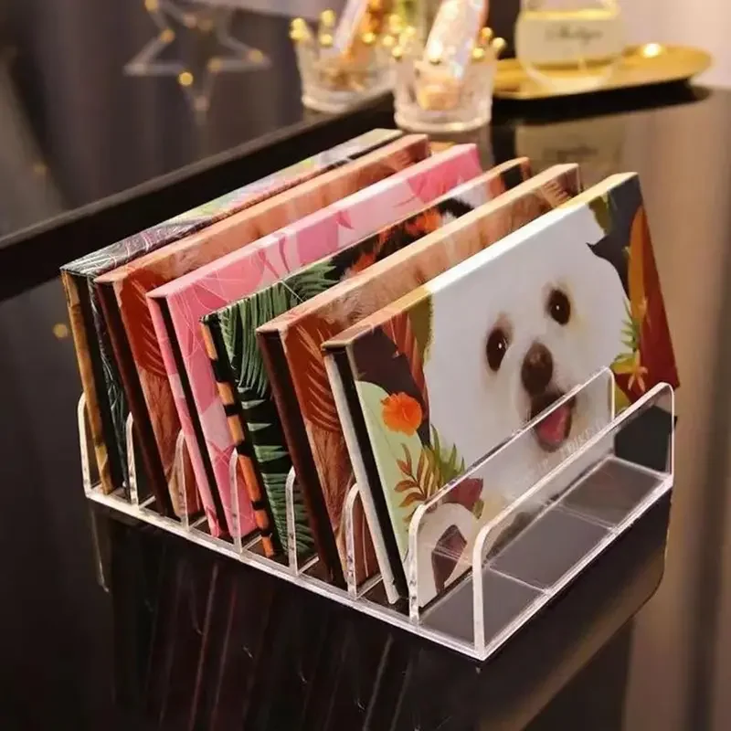 1Pc Transparent Acrylic Vanity Storage Rack Makeup Cosmetics Organizer Storage Box Compact Jewelry And Cosmetic Storage Box