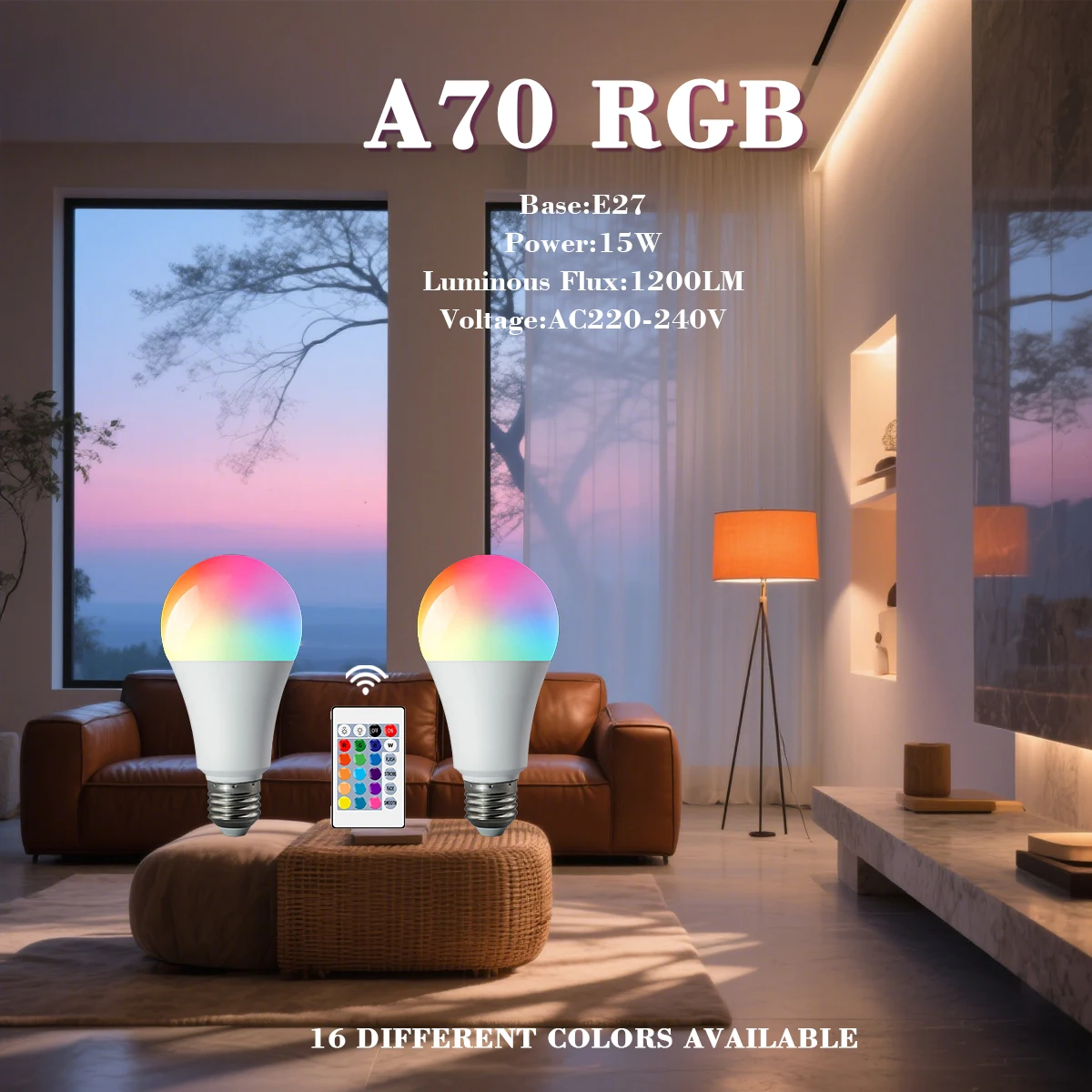 1-10PCS RGB E27 LED Light Bulb 220V 24 IR Remote Control Color Changing Multicolor Lamp Spotlight for Livingroom Party Home