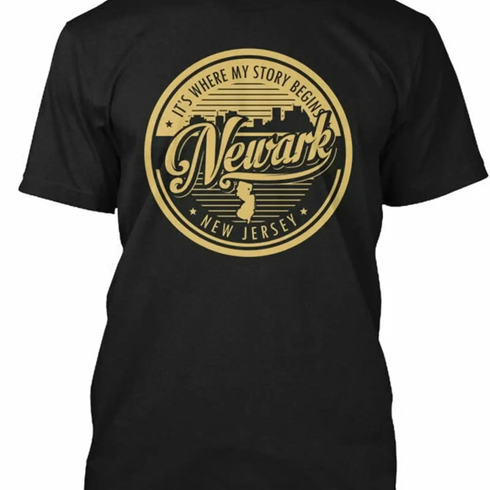 Newark Its Where My Story Begins New Jersey T Shirt vintage Washed graphic Stylish fashion homme Comfortable Soft Unisex