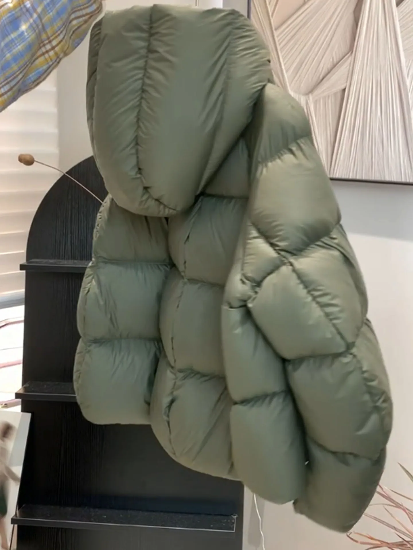 Unique een ort Puffer Jaet femmes 2025 hiver nouveau manteau de pain à capuche Sle petite taille vêtements d'extérieur trajet Faion Polyest...