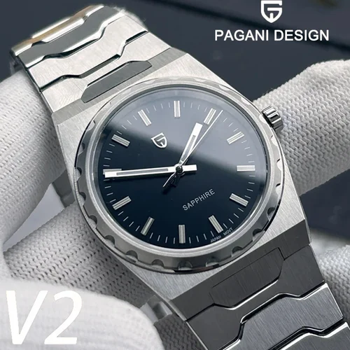 2025 nuevo Reloj de cuarzo PAGANI DESIGN para Hombre 37MM VJ21 zafiro relojes de pulsera impermeables de acero inoxidable Reloj Hombre PDYS020