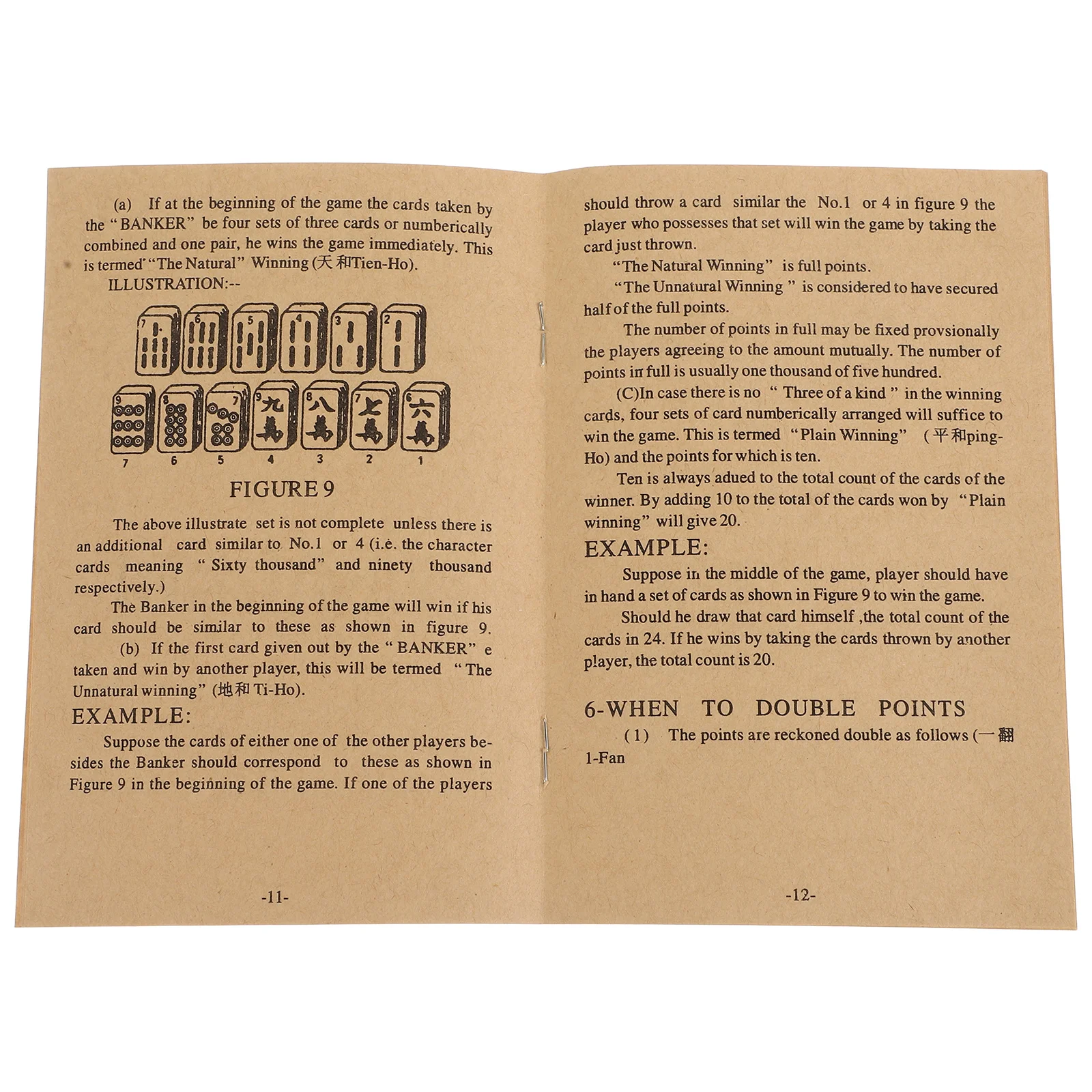 

Chinese Mahjong Instruction Book Detailed Learning Guide for Beginners and Experts Step by Step Rules Strategies English Manual