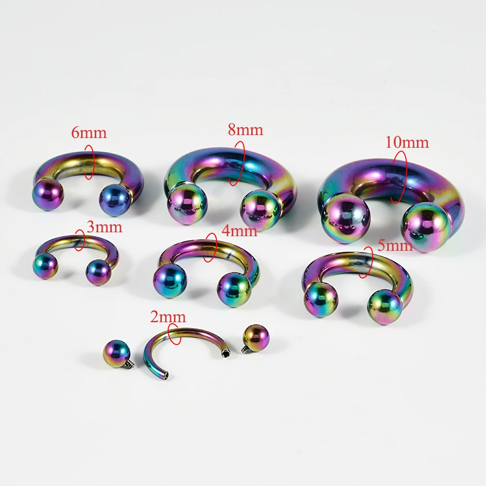 Dreamlee 1Pc 00G-10G wieszak na ciężarki do uszu okrągłe sztanga zatyczki tunelowe nosze Expander przegroda Piercing biżuteria do ciała — zdjęcie 4