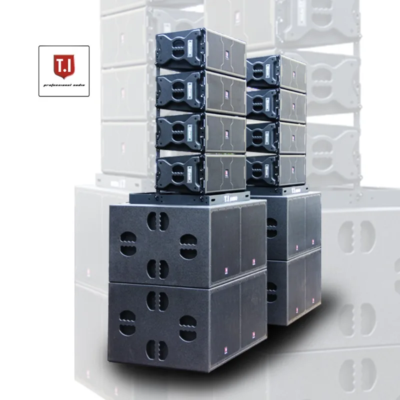 Dual 10 Inch Two-Way Active Line Array Speaker High Power Pro Sound System for Stage Live Music Performances