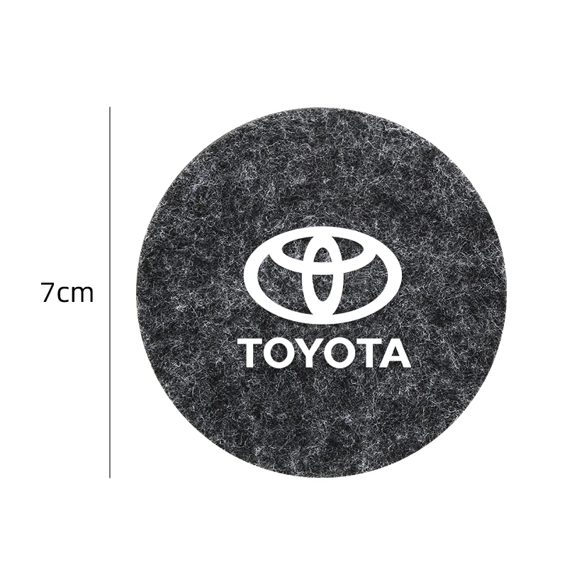 Car Coasters Travel Auto Cup Holder Insert Felt Coaster Anti Slip Vehicle Interior Accessories Cup Mats For Toyota Corolla Camry