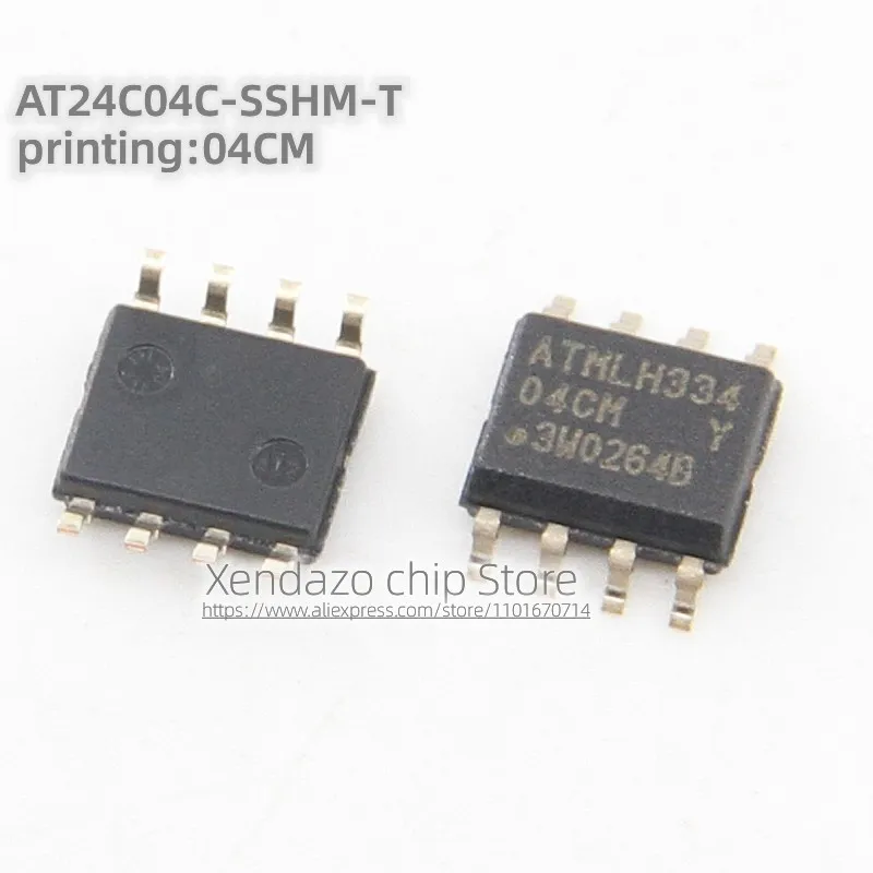 10pcs/lot AT24C04C-SSHM-T AT24C04C Silk screen printing 04CM SOP-8 package Original genuine Memory chip