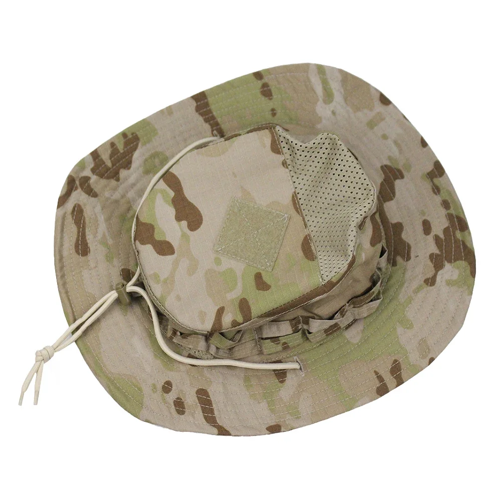 Camouflage Enthusiasts Square Pocket Camo Bonnie Cap US Bucket Benny Hats Multicam Fishing Outdoor Hiking Tactical Sun Caps