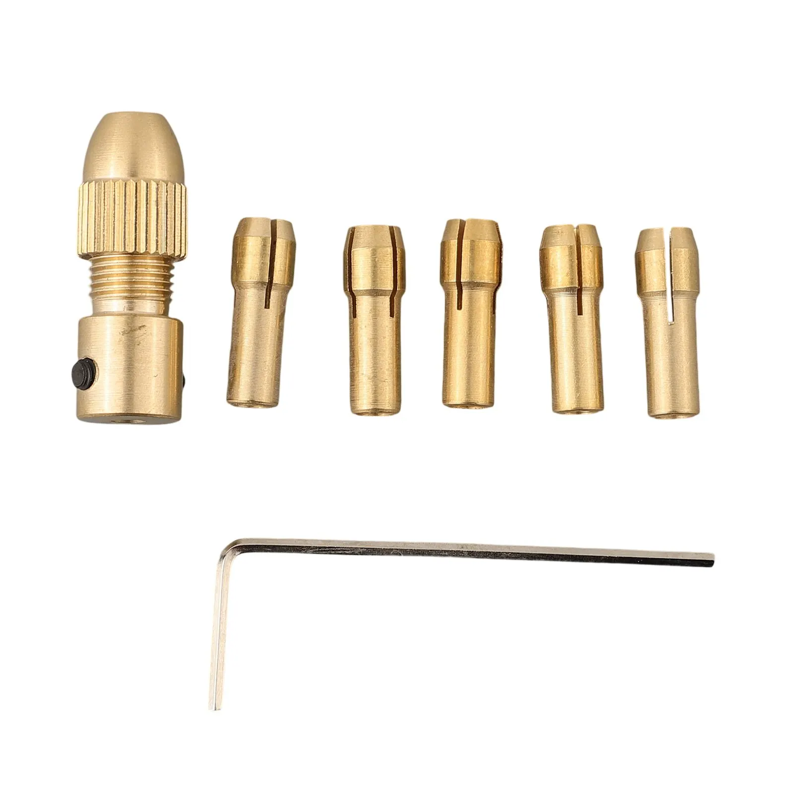 

Brand New Soft Wood Cardboard Electric Drill Bit Kit Drill Collet Size 0.5mm-3mm Chuck Tail Diameter: 2mm Gold