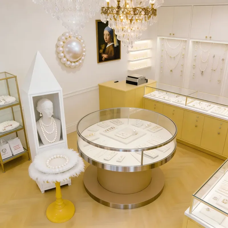 Key Curio Display Cabinet Jewelry Kiosk with Modern LED Lighting Heavy Eco-Friendly for Shopping Mall Living Room