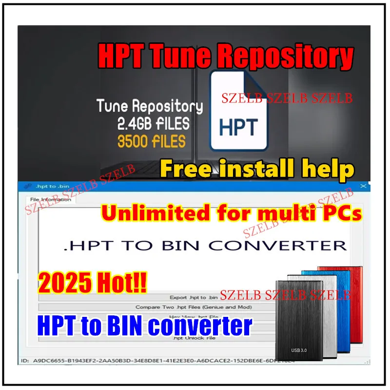 2025 hot ! hpt to bin Converter + unlocked keygen + HPT Tune Repository 3500 FILES Modified Files with Unlock Tuner Hpt Raw Edit