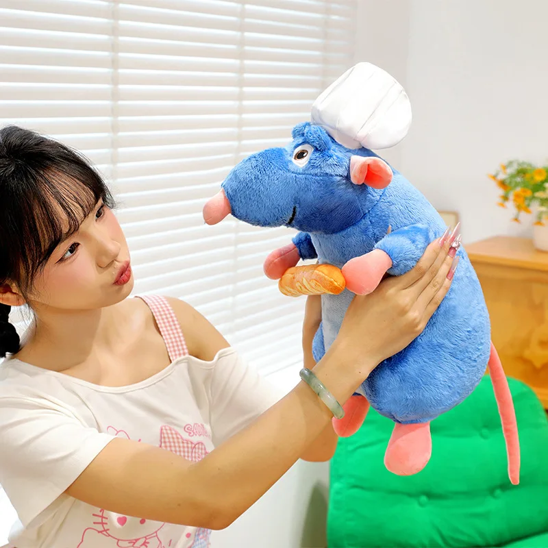 Cute Soft TOPTOY Pixar Remy Rat Plush Toy Hugging Pillow Stuffed Animal Doll for Kids Children Birthday Gift Christmas Present