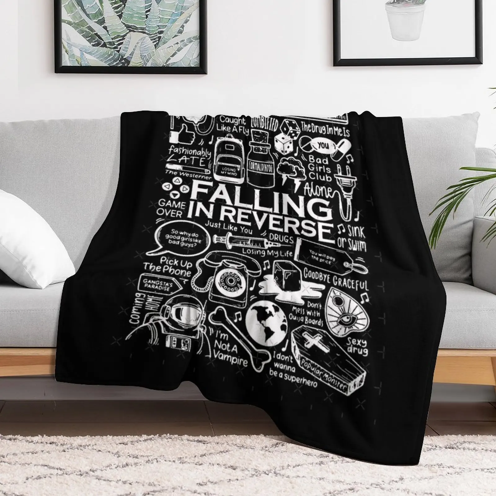 Falling in Reverse Classic Throw Blanket