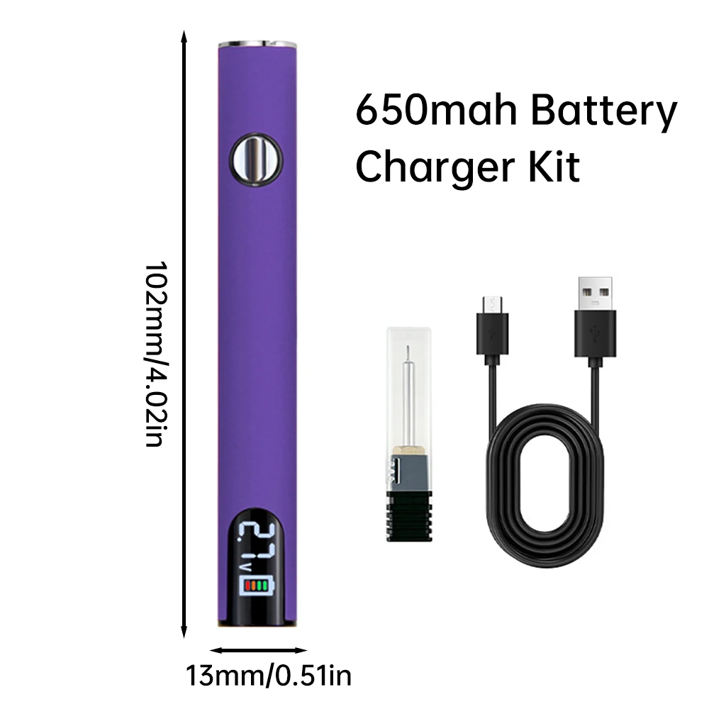 8 - 10W USB Cable Burning Pen With 510 Interface Preheating Battery 650mAh Display Screen With Three Adjustable Voltages