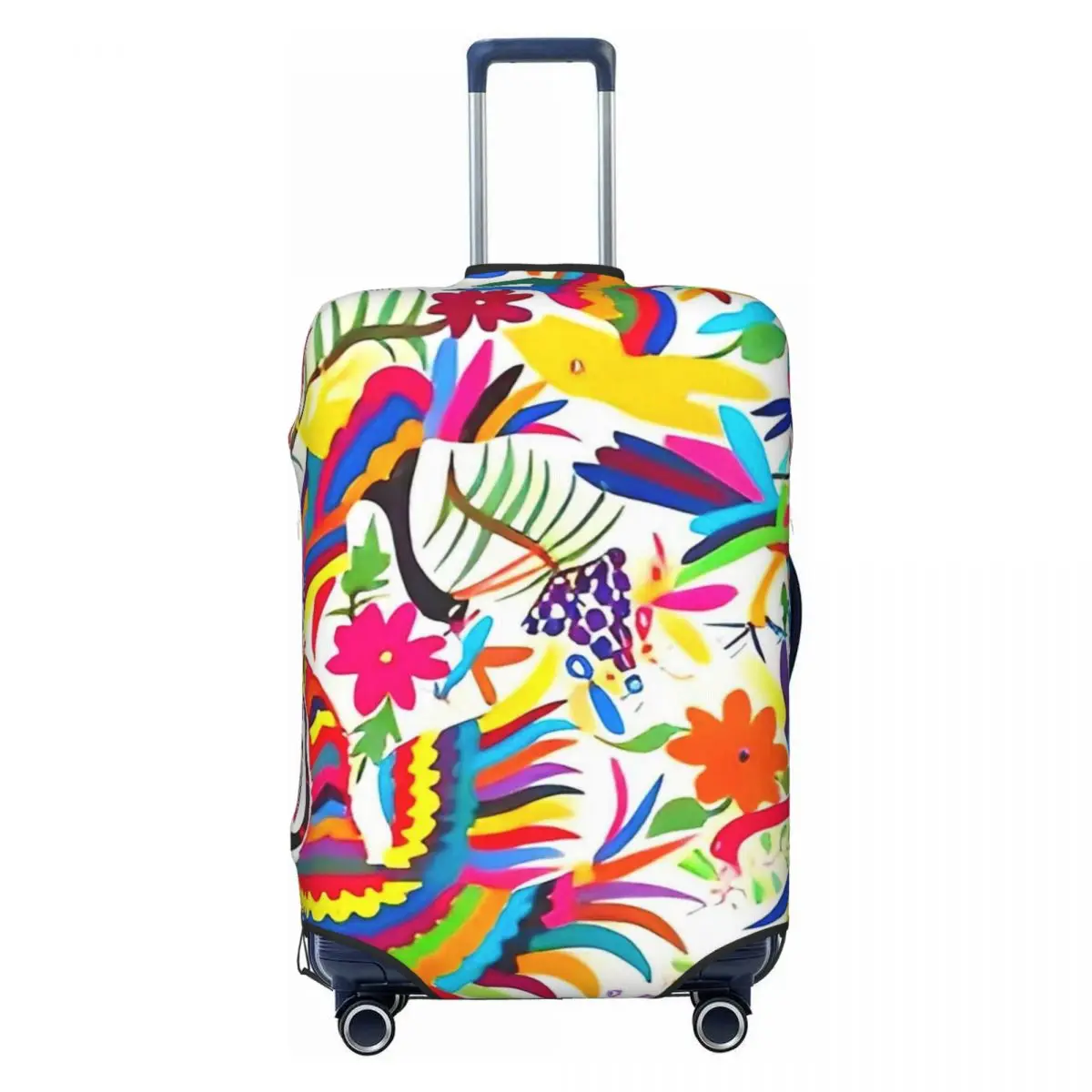 

Otomi Mexico Print Luggage Protective Dust Covers Elastic Waterproof 18-32inch Suitcase Cover Travel Accessories