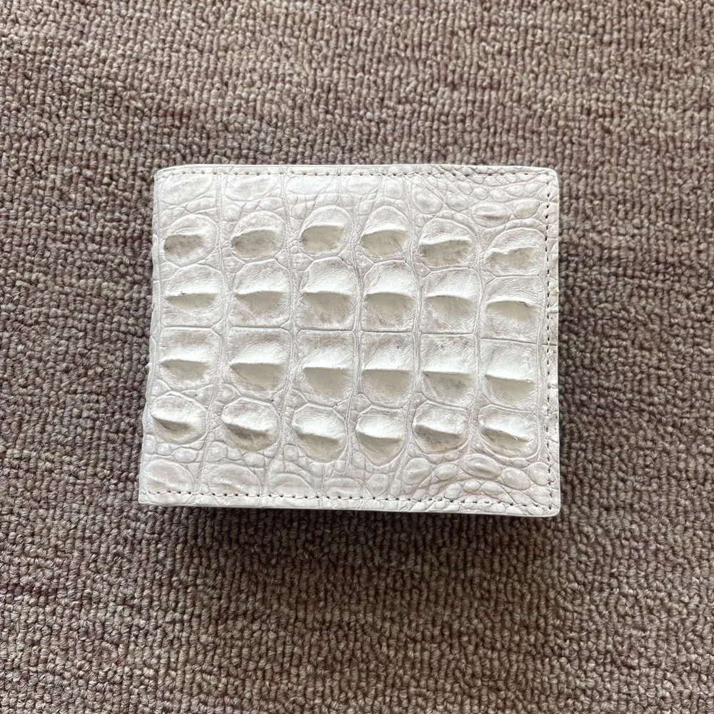 Himalayan authentic crocodile leather men's wallet credit card holder real crocodile leather men's fashion short card bag