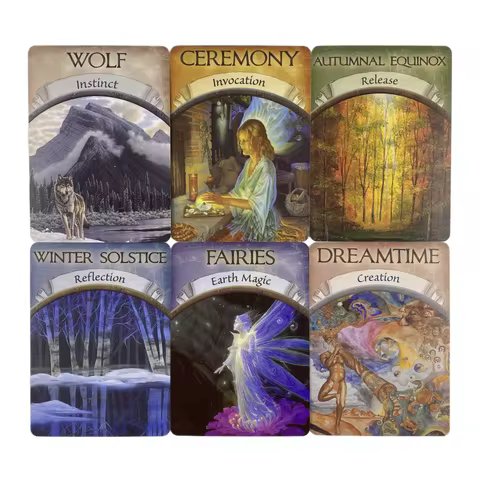 Earth Game Deck Tarot Wisdom Edition Cards English Divination Board Deck Edition Versions Playing Game Magic Oracle Cards Game