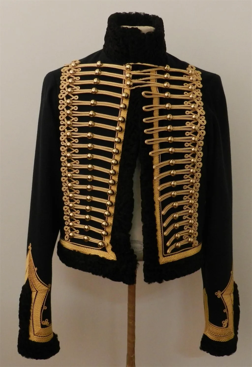Pelisse Lieutenant Of 7 th Hussar Cosplay Costume Black Jacket Men's Regiment Military Army Coat Custom Made