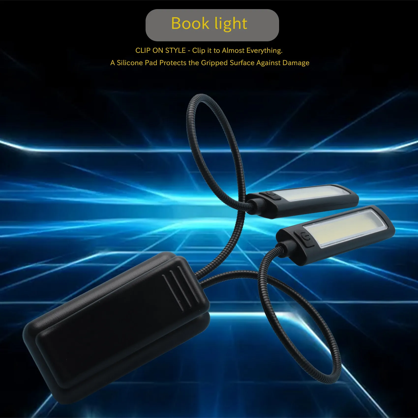 A74E-Music Stand Light Clip On LED Lamp - No Flicker, Fully Adjustable, 6 Levels Of Brightness - Also For Book Reading, Orchestr