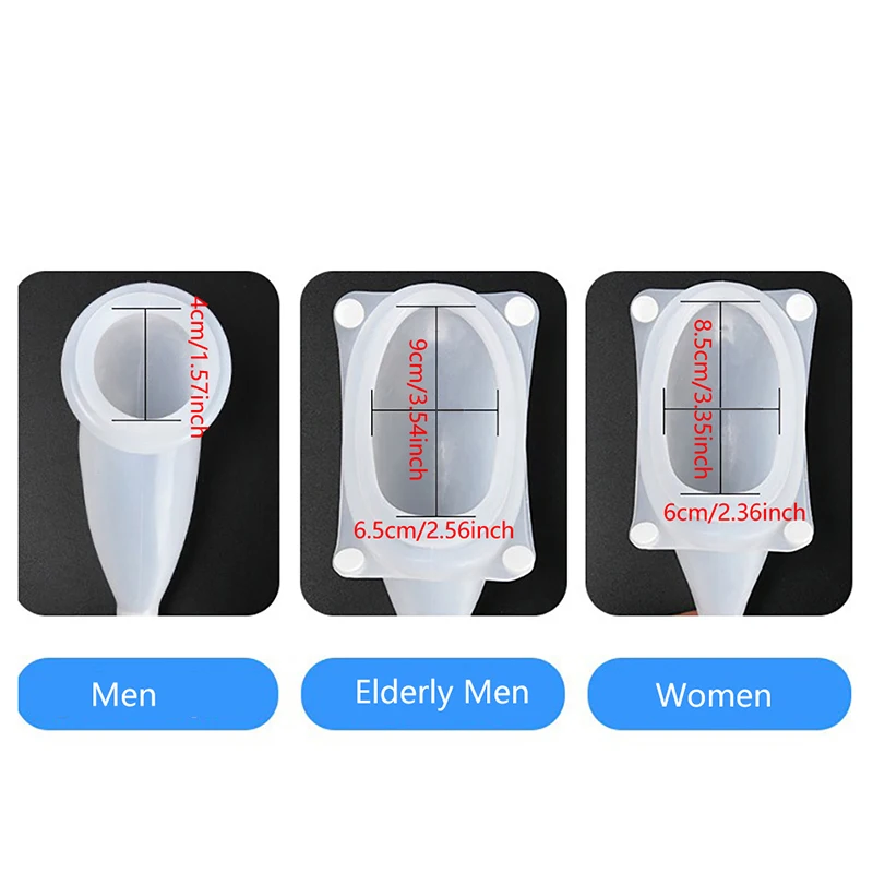 1000ml 3 Types Reusable Male Female Urine Bag Urinal Pee Holder Collector For Urinary Incontinence for Traveling Camping