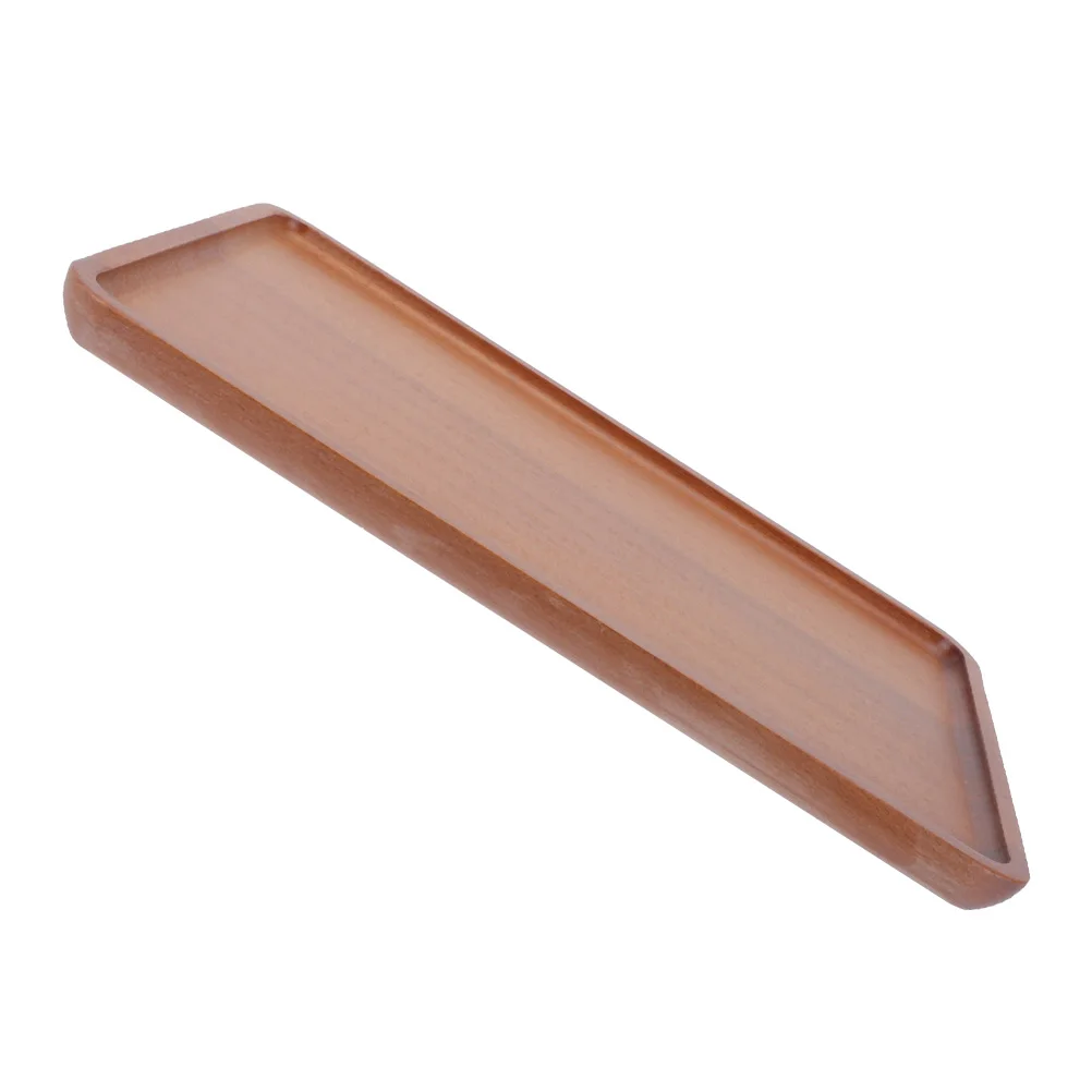 

Wood Snack Serving Tray Rectangular Large Wood Food Board for Tea Fruit Bread Party Household Use Food Tea Tray