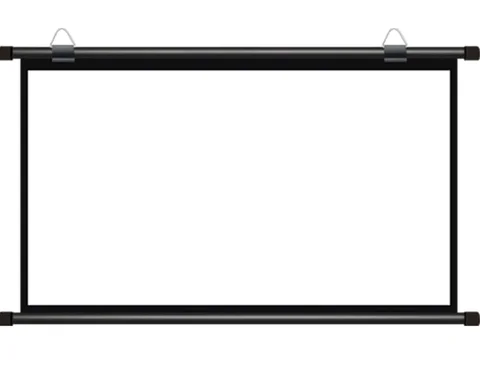 Projector Screen White XIAOHUI 100-inch 16:9 Foldable, Wrinkle-Resistant, Washable Wall-Mounted Projector with a White Screen Suitable for Both Indoor