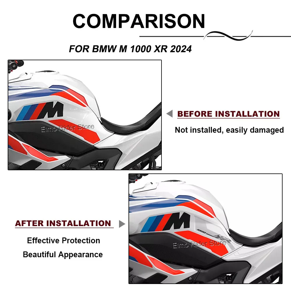 XR 3D Epoxy Resin Sticker Motorcycle Tank Pad Protector Stickers New m1000xr Decorative Sticker For BMW M1000XR M 1000 XR 2024