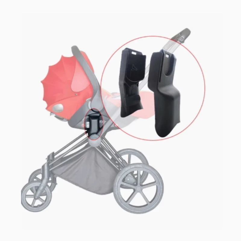 Baby Car Seat Adapter for Prams, Stroller-Basket Connector, Carrying Basket Bracket, Converter Accessories for Easy Installation