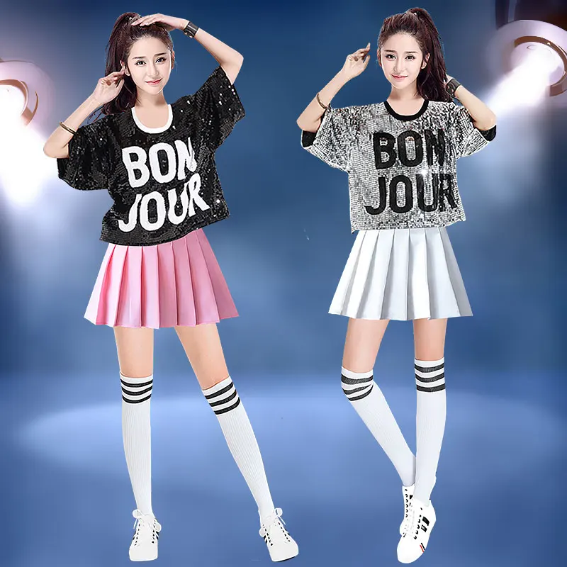 أزياء أداء جديدة مطرزة للفتيات أزياء رقص الشوارع أزياء رقص الجاز وأزياء أداء الرقص الحديث