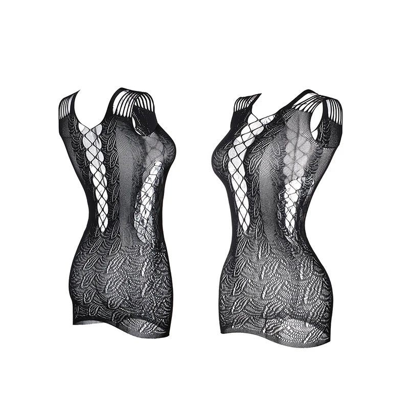 Sexy Women Fishnet Hollow Out Cover Up Dress See Through Bodycon Beach Swimwear Summer Style view 6
