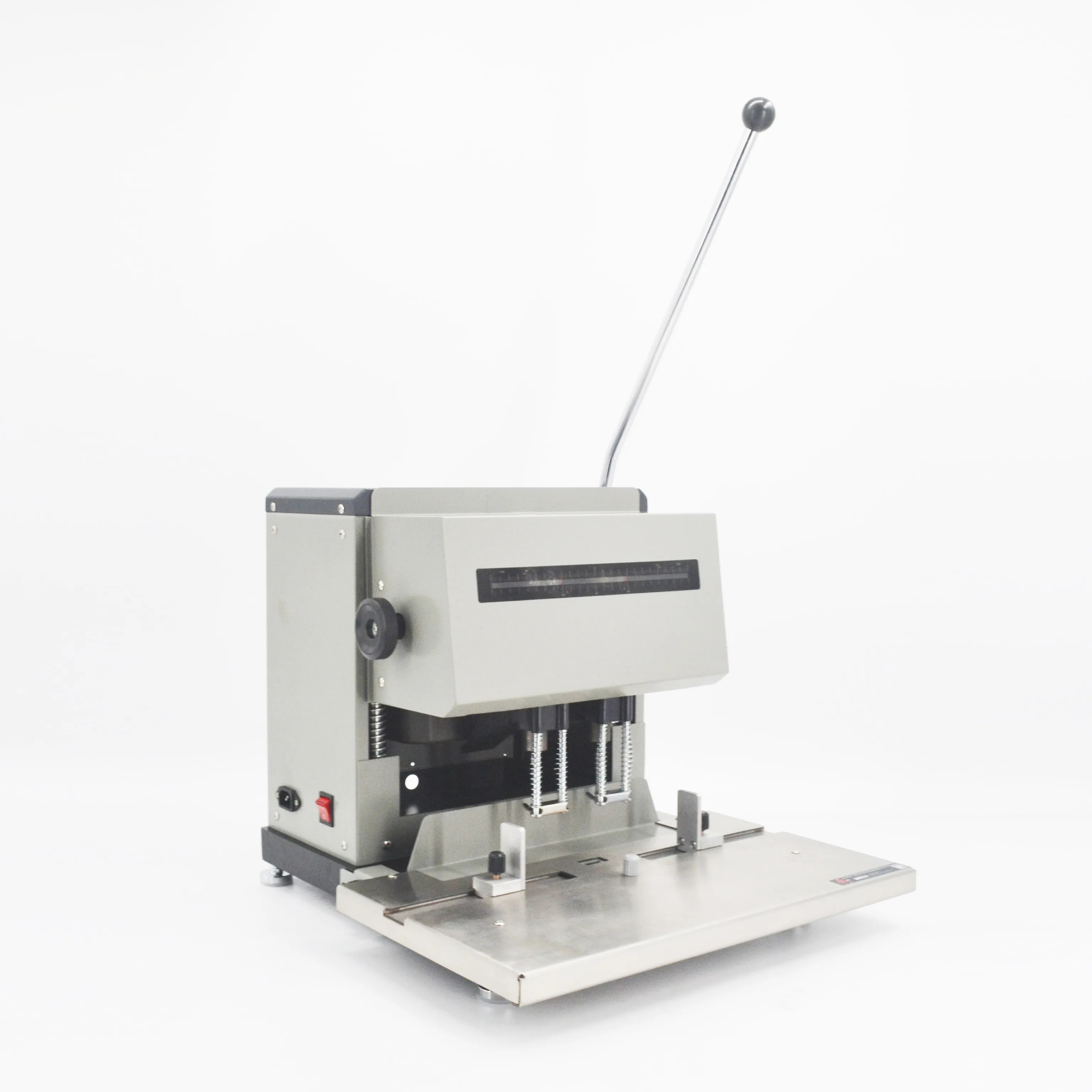 WB50A Heavy Duty Electric Two Hole Paper Notebook Punching Machine Dual Punch Hole Processing Machinery With Max 50mm Thickness