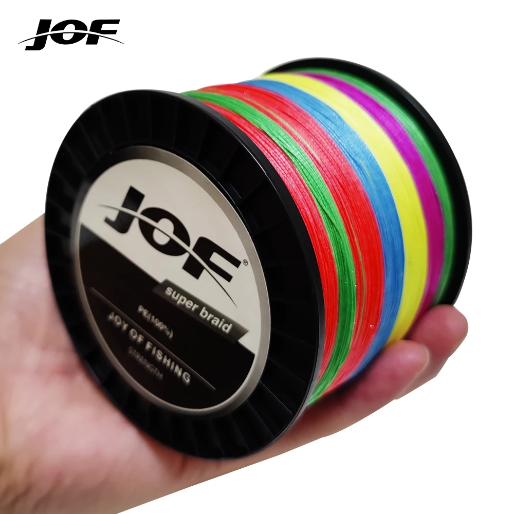 JOF Geflochtene Angelschnur 8 Stränge 1000M 500M 300M Multifilament-Schnur Karpfenangeln 20-100LB PE-Schnur Meeresangeln Geflechtschnur
