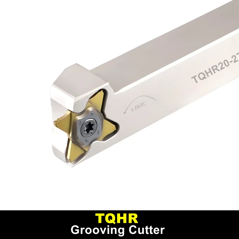 

Grooving Tool Holder TQHR12-27 TQHR16-27 TQHR20-27 TQHR25-27 TQJ27 Hard Alloy Insert CNC Lathe Turning Tool Holder