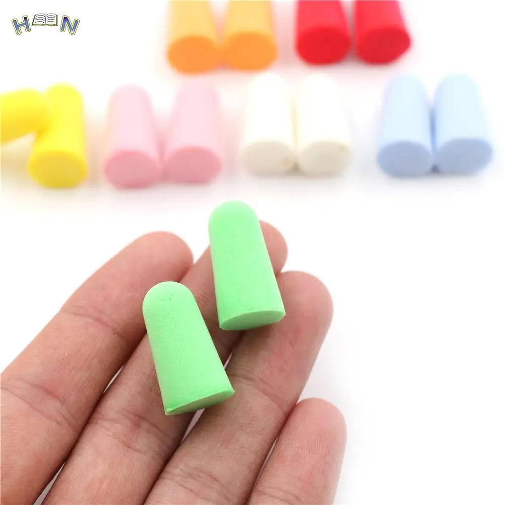 20PCS/10Pairs Soft Tapered Foam Ear Plugs Travel Sleep Noise Prevention Earplugs Noise Reduction Travel Sleeping