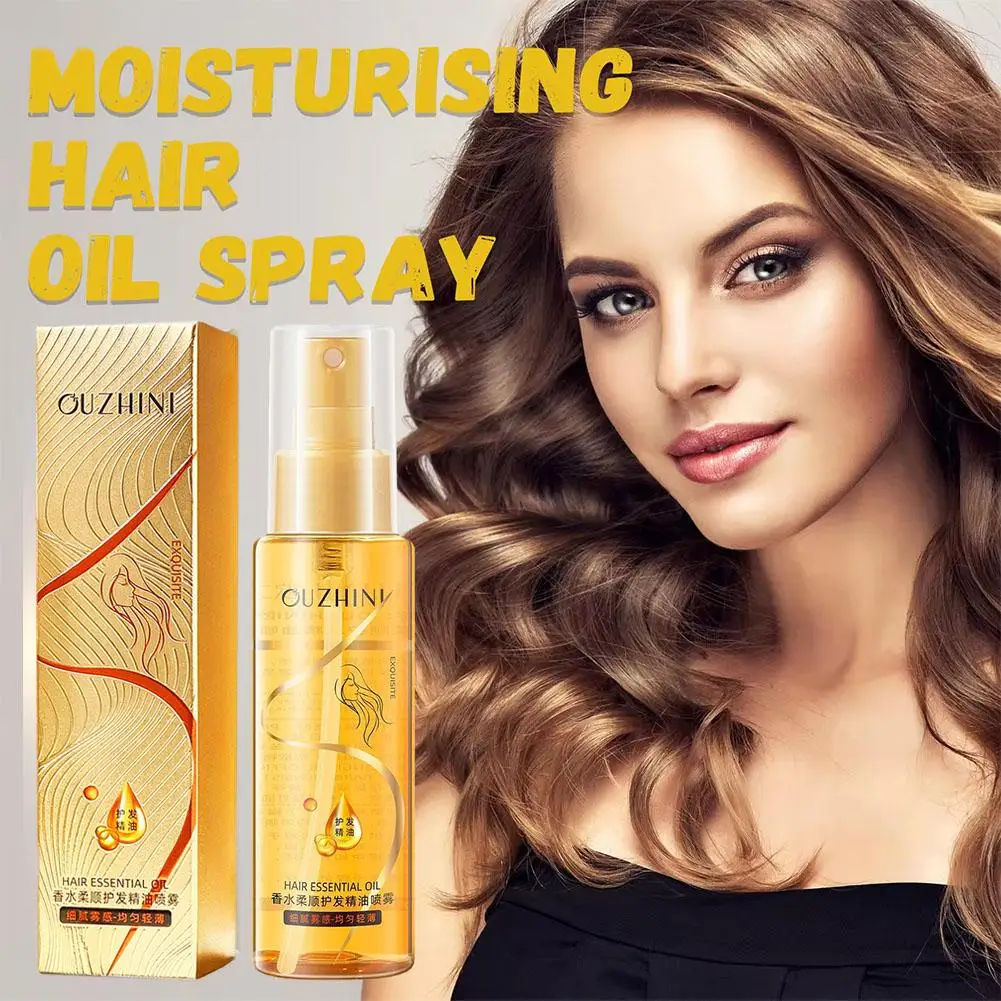 Smoothing Hair Essential Oil Spray Moisturizing Repair Anti-static And Soften Hair Hair Brighten Spray Product Care Dry Dam O2y8