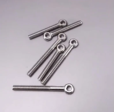 304 Stainless Steel Fully Threaded Eye Bolts M14 M16 M18 M20 M24 Heavy Duty Rustproof for Marine Rigging Lifting Fasteners