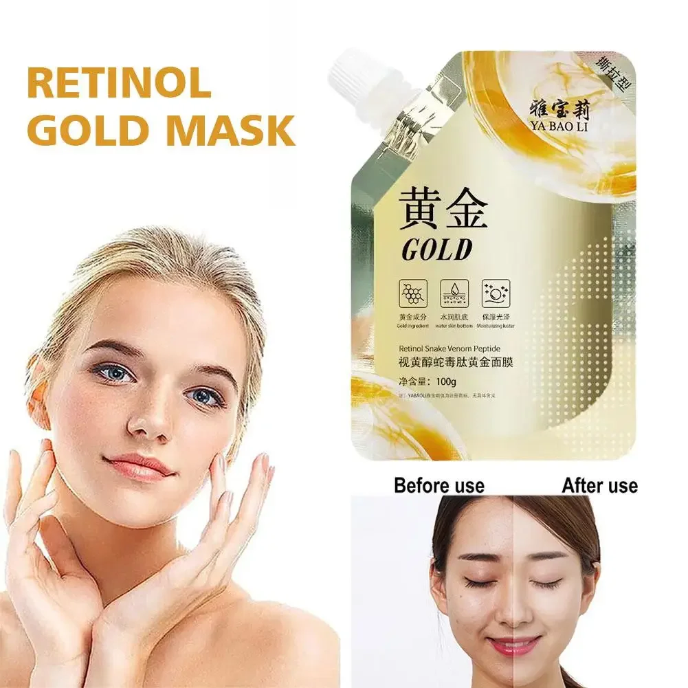 

Retinol Gold Mask Deep Moisturizing Brightening Anti-aging Lifting Oil Tear-off Wrinkle Shrink Mud Mask Firming Control