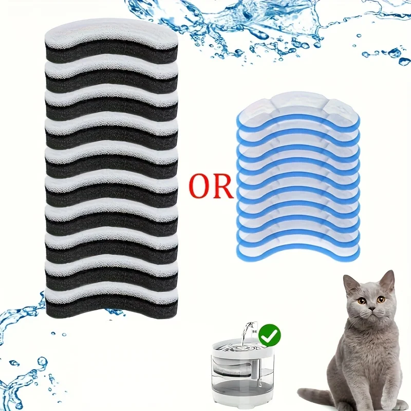 18pcs Dog And Cat Water Filter Set Water Filter Replacement Cat Dispenser Filter Element Accessories Multi Level Filtration