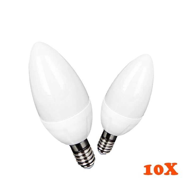 

10Pcs/lot led Light bulb E14 E27 LED Lamp Indoor Warm Cold White Light 5W 7W AC220V LED Candle Bulb Home Decor Chandelier