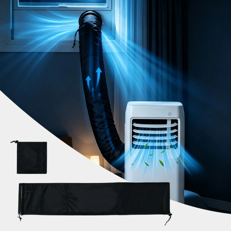  AC Air Duct Insulation Sleeve Cover for Indoor Central Air Duct Routing