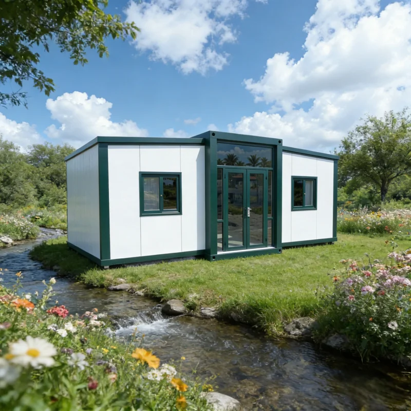 Movable Expandable Modern Design Fast Build for Hotel Office Building & Villa UseIntegrated Double Wing Folding Container House