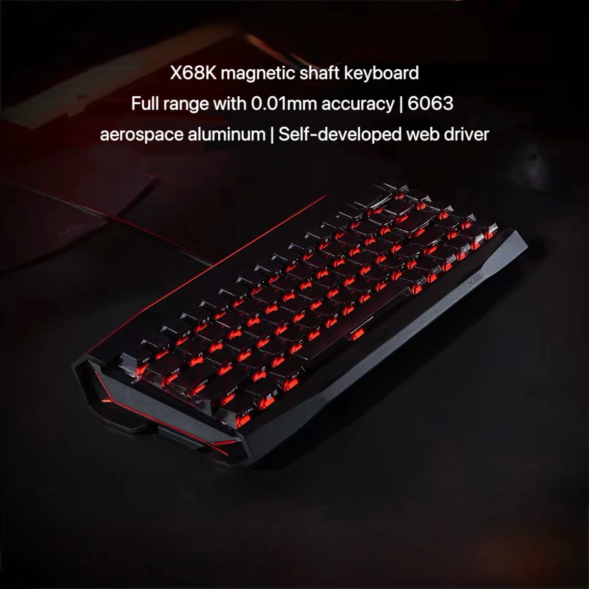 X68K Magnetic Axial Full Aluminum CNC Gaming Mechanical Keyboard with 8K Polling Rate