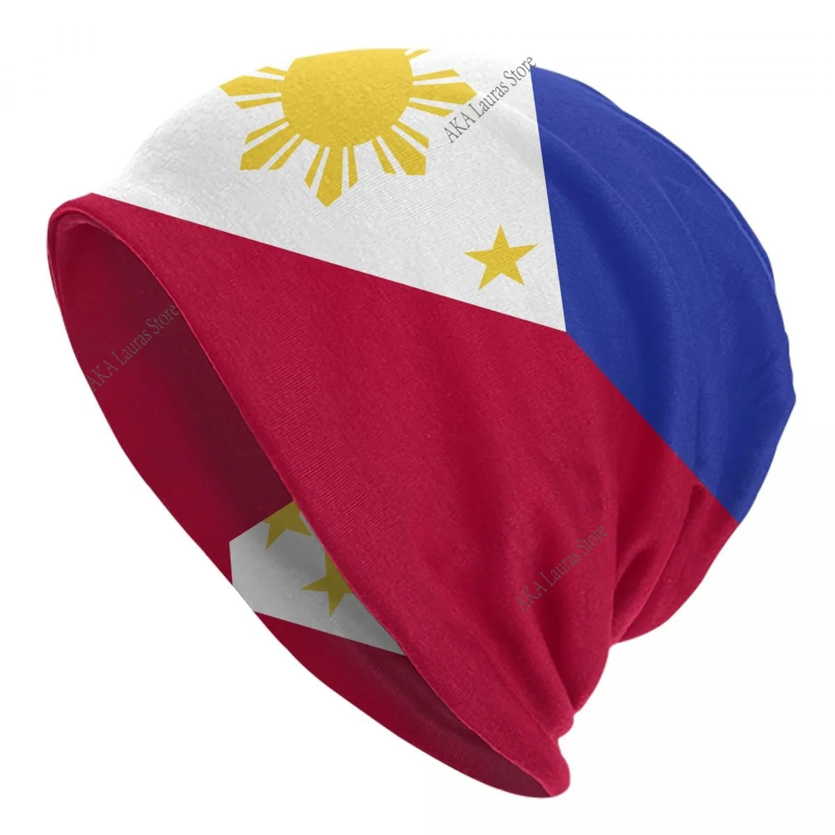 

Флаг Филиппин, унисекс, капот, зимние уличные двухслойные тонкие шапки для мужчин и женщин