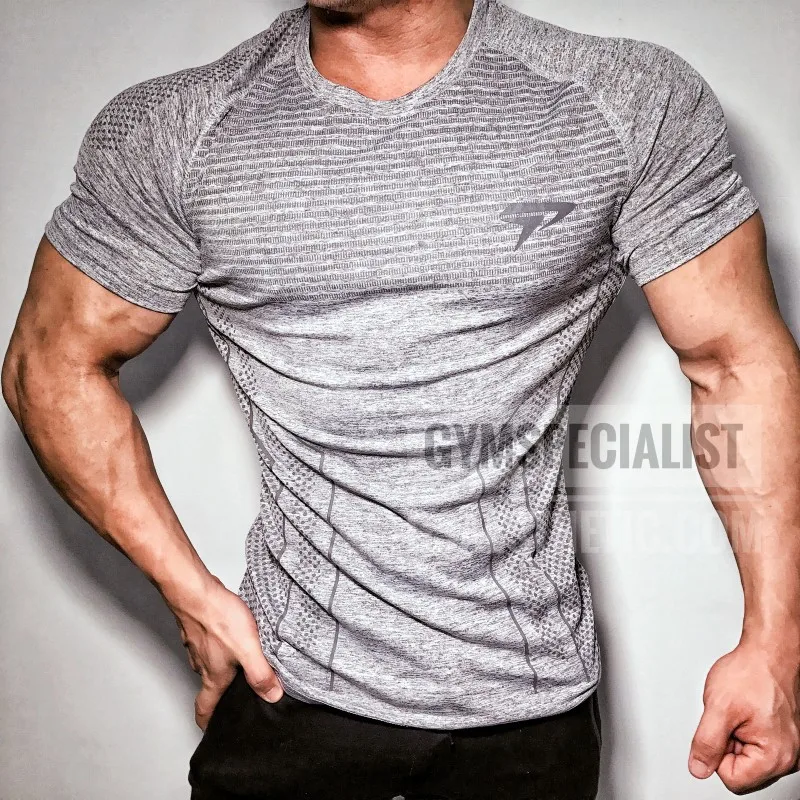 2023 New large-type Men Compression T-shirt men Sporting Skinny Tee Shirt Male Gyms Running T-shirt Fitness Sports men t-shirts