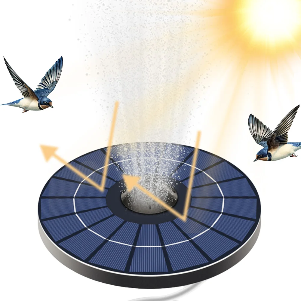 2.5 واط 6 فولت تعمل بالطاقة الشمسية مضخات نافورة عائمة مع خرطوم هواء و فقاعة حجر فقاعة الأكسجين لوحة طاقة شمسية قوية للحديقة