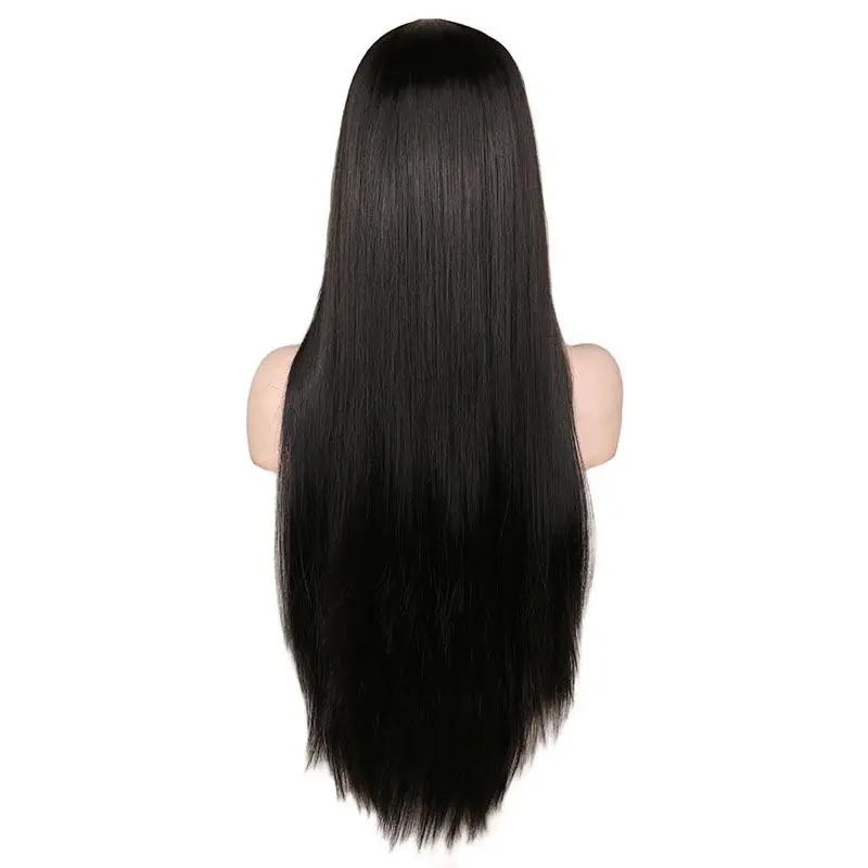 Long Black Wig for Women\'\' Long Straight Black Wig Natural Cute Wigs for Halloween Costume Party