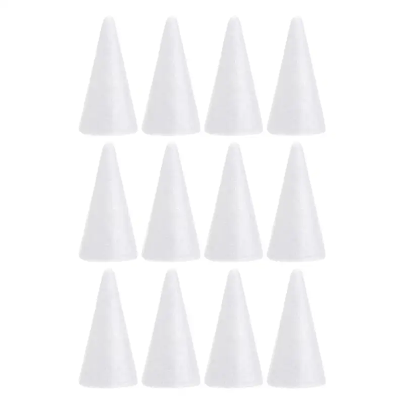 Foam Cone Cones Craft Christmas Tree Crafts Polystyrene Diy White Children Balls Floral Shapes Ornament Craft Foam Supplies