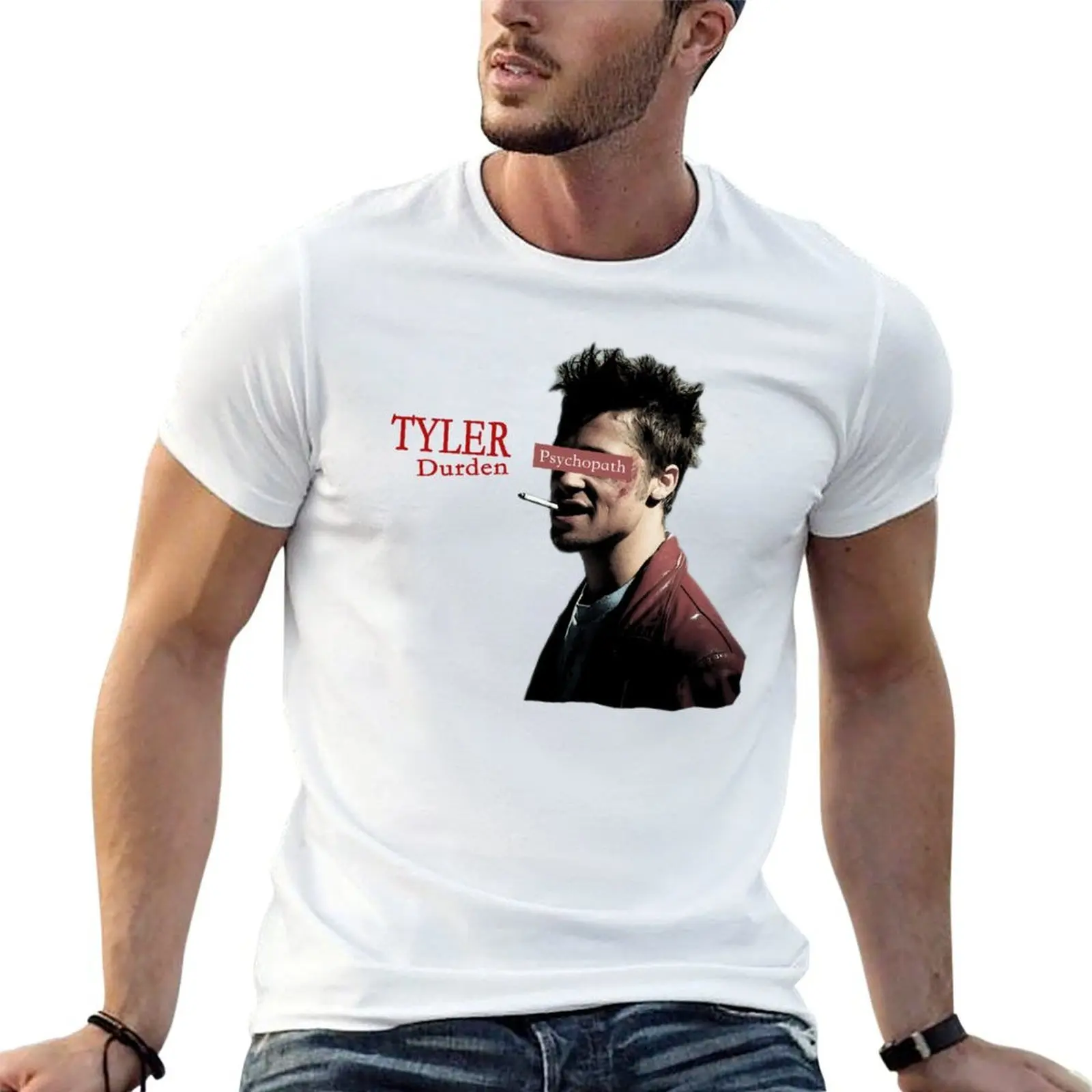 

Tyler Durden - Psychopath T-Shirt man t shirt graphic man t shirts cotton men t shirt cotton 100% T-shirt